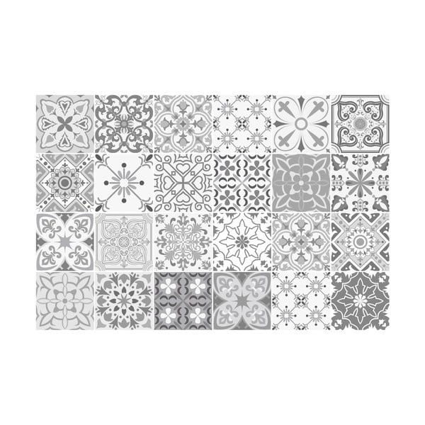 Zestaw 24 naklejek ściennych Ambiance Gythio, 10x10 cm-image-2