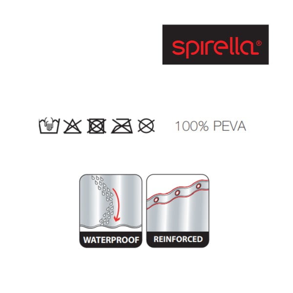 Zasłona prysznicowa 180x200 cm Kuapa – Spirella-image-1