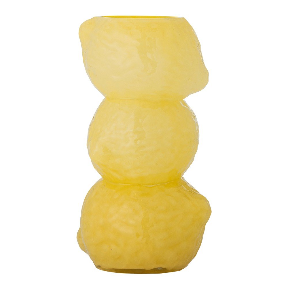 Żółty szklany wazon (wysokość 27 cm) Limone – Bloomingville