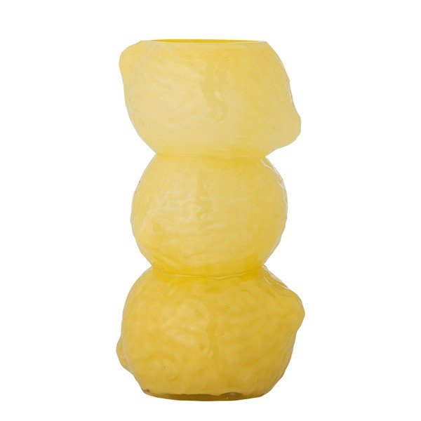 Żółty szklany wazon (wysokość 27 cm) Limone – Bloomingville