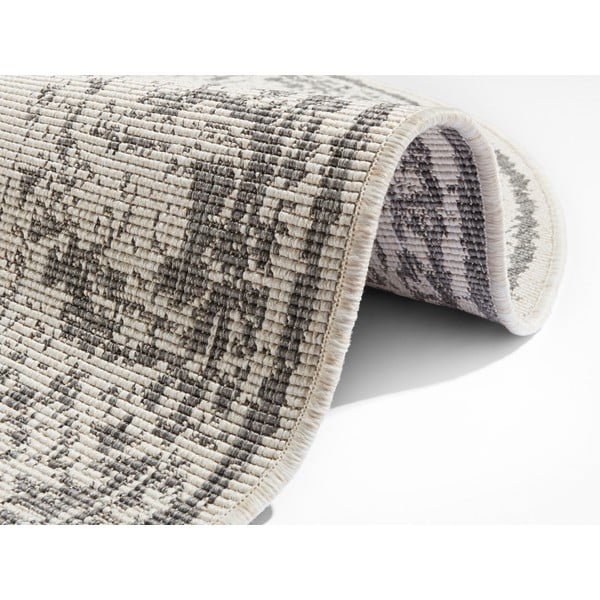 Szaro-kremowy dywan odpowiedni na zewnątrz NORTHRUGS Borbon, ø 200 cm-image-3