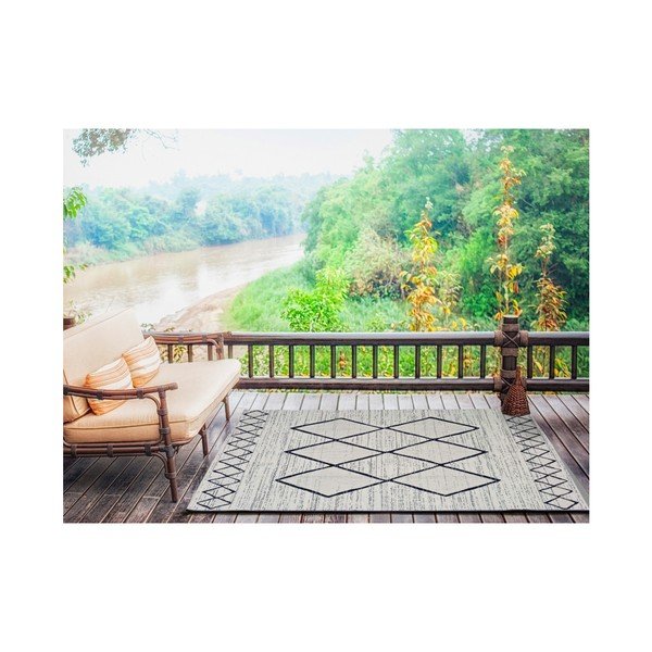 Kremowo-niebieski dywan odpowiedni na zewnątrz Universal Elba, 140x200 cm-image-2