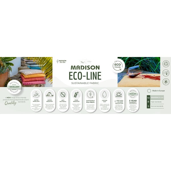 Poduszka odpowiednia na zewnątrz 50x50 cm Canvas Eco – Madison-image-2