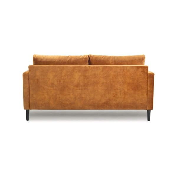 Żółta sofa z aksamitnym obiciem Scandic Adagio, szer. 153 cm-image-3