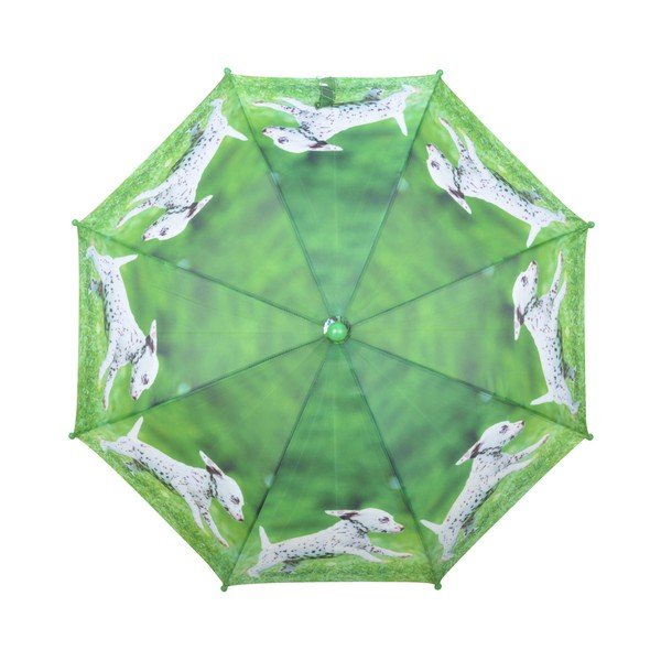Zielona parasolka z nadrukiem szczeniaka Esschert Design Animals-image-1