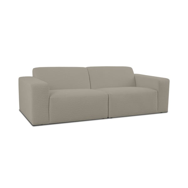 Jasnobrązowa sofa z materiału bouclé 228 cm Roxy – Scandic-image-1