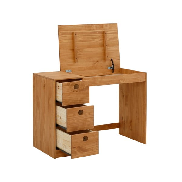 Biurko z litego drewna sosnowego 50x100 cm Alpi – Støraa-image-2