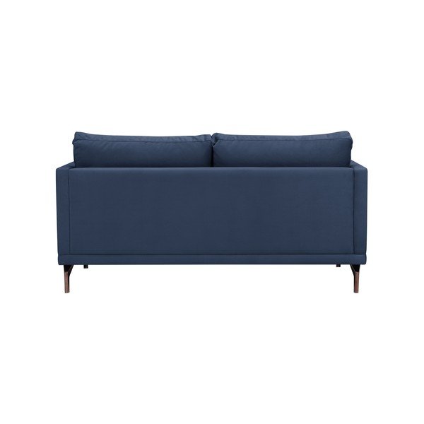 Ciemnoniebieska sofa 2-osobowa z konstrukcją w kolorze złota Windsor & Co Sofas Jupiter-image-3