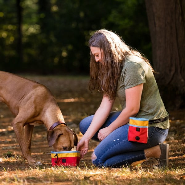 Tekstylna składana miska podróżna ø 18 cm Sunrise – P.L.A.Y.-image-1