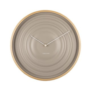 Beżowy zegar Karlsson Ribble, ø 31 cm
