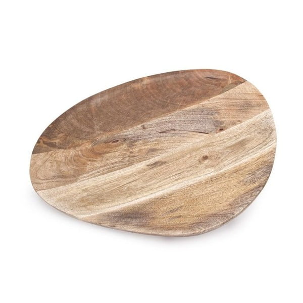 Taca drewniana ręcznie wykonana NORR11 Odile, 50x42 cm