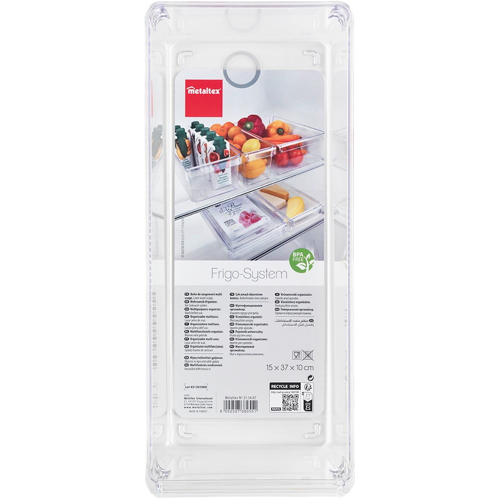 Plastikowy organizer do lodówki 37x15 cm – Metaltex (zdjęcie 5)