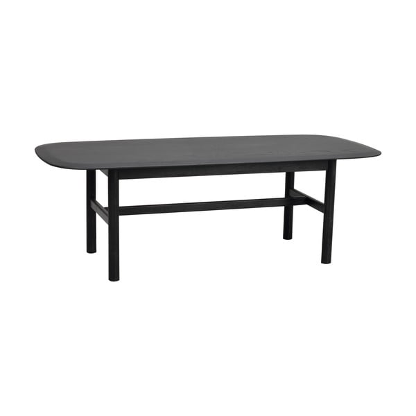 Czarny stolik z litego drewna dębowego 135x62 cm Hammond – Rowico-image-2