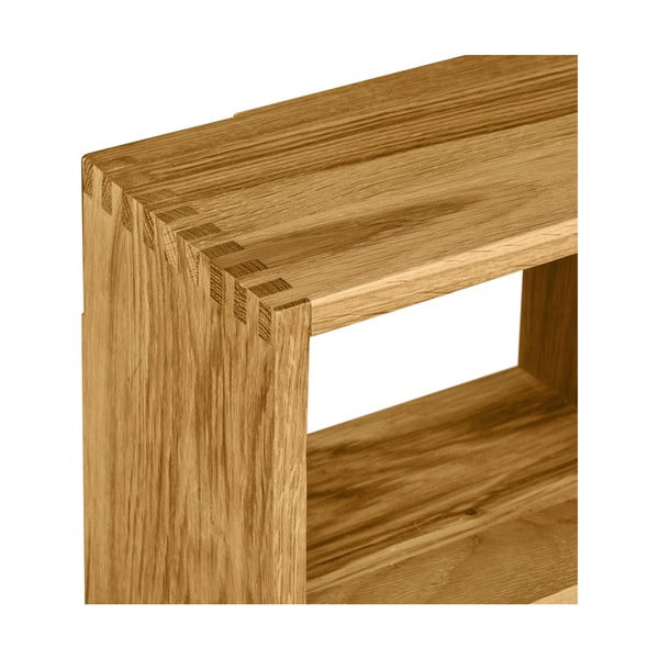 Wielopoziomowa półka z litego drewna dębowego w naturalnym kolorze 15 cm Townsville – House Nordic-image-4