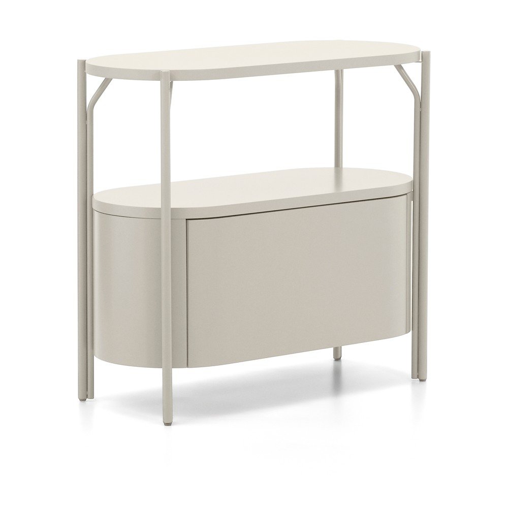 Biała szafka pod umywalkę 90x81 cm Arely – Kave Home (zdjęcie 3)