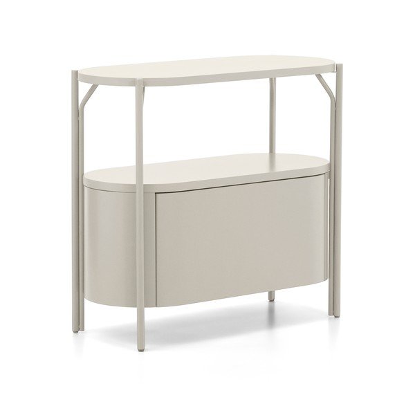 Biała szafka pod umywalkę 90x81 cm Arely – Kave Home-image-2