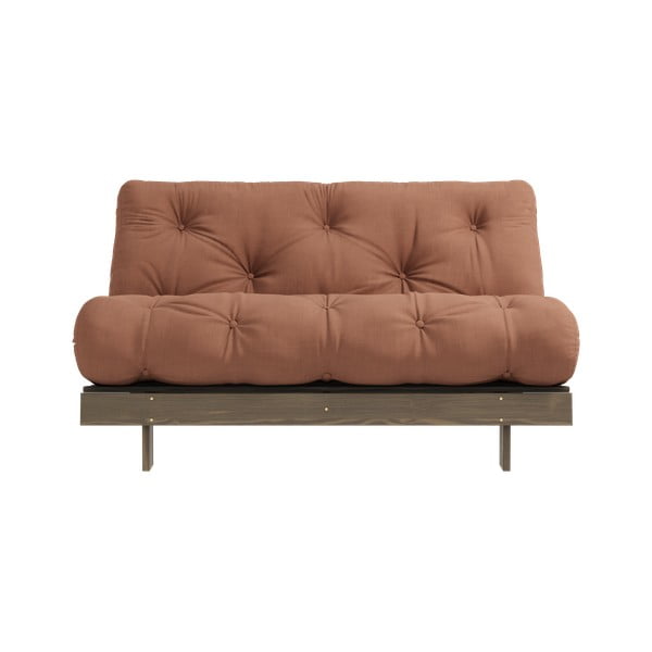 Pomarańczowomiedziana rozkładana sofa 140 cm Roots – Karup Design