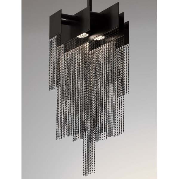 Stalowa lampa wisząca LED ze ściemniaczem w kolorze matowej czerni Revια – Nova Luce-image-2