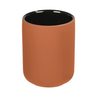 Pomarańczowy ceramiczny kubek na szczoteczki do zębów Wenko Avellino