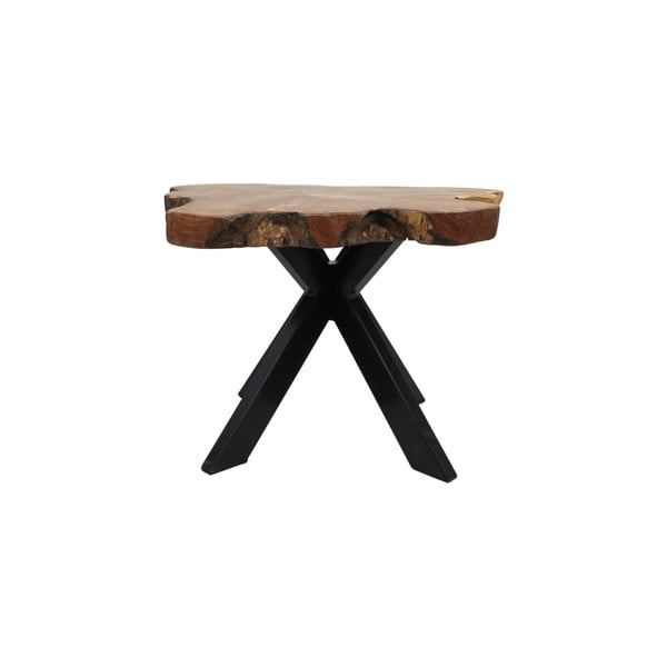 Stolik z tekowego drewna HSM collection Victoria, 70x45 cm