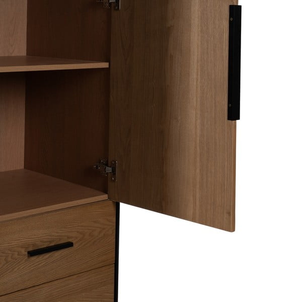 Szafa w dekorze jesionu w naturalnym kolorze 104x203 cm – Ixia-image-4