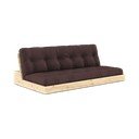 Ciemnobrązowa rozkładana sofa 196 cm Base – Karup Design
