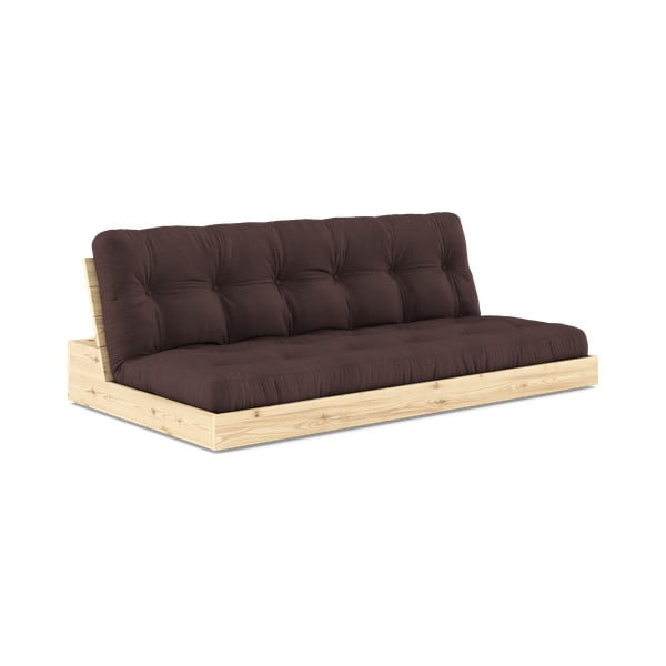 Ciemnobrązowa rozkładana sofa 196 cm Base – Karup Design