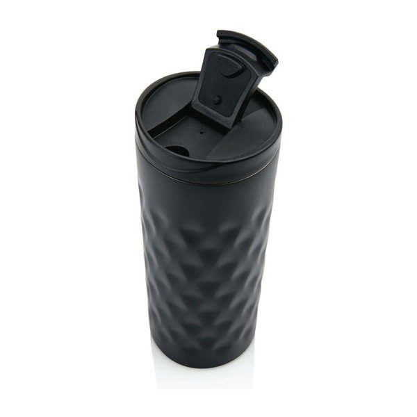 Czarny kubek termiczny XD Design Geometric, 350 ml-image-2