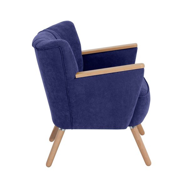 Niebieski fotel Max Winzer Lia-image-1