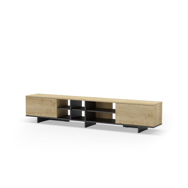 Szafka pod TV w dekorze dębu 230x44 cm Cequoia – Marckeric-image-3