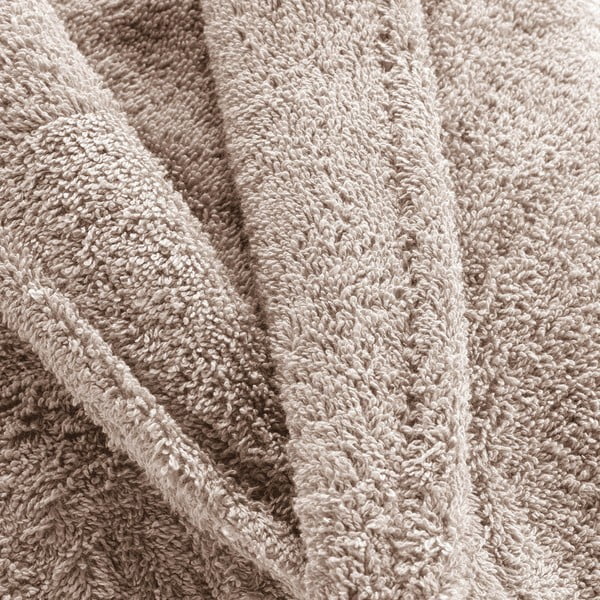 Jasnobrązowy bawełniany szlafrok w rozmiarze M Tendresse – douceur d'intérieur-image-2