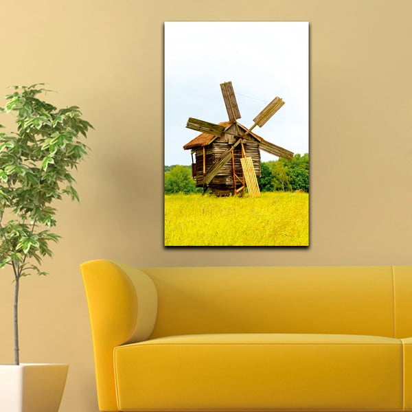 Obraz Drewniany młyn, 45x70 cm