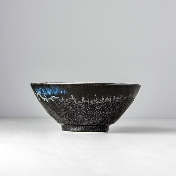 Czarna miska ceramiczna na udon MIJ Matt, ø 20 cm-image-1