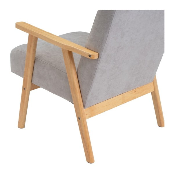 Szary fotel z tkaniny szenilowej Vintage – Casa Selección-image-4