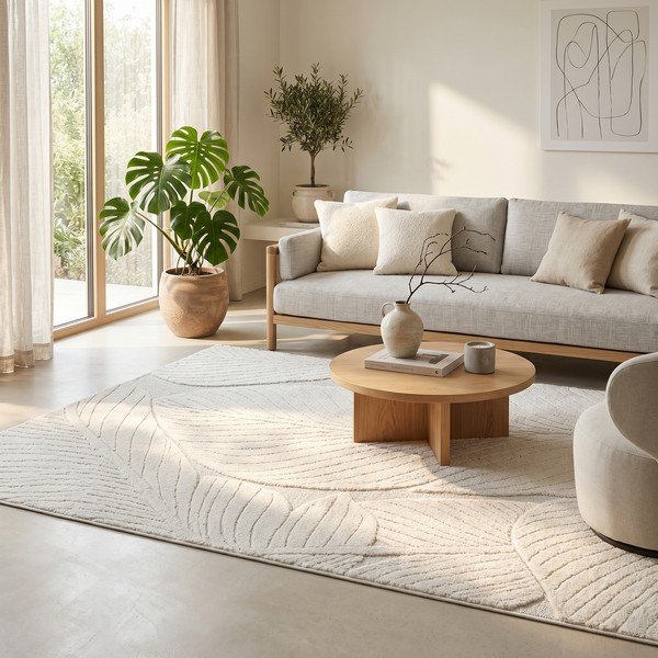 Kremowy dywan 160x230 cm Lamina – ESTE-image-2