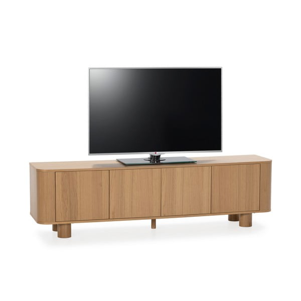 Szafka pod TV w dekorze dębu w naturalnym kolorze 180x50,5x40 cm Padoc – MOME-image-4