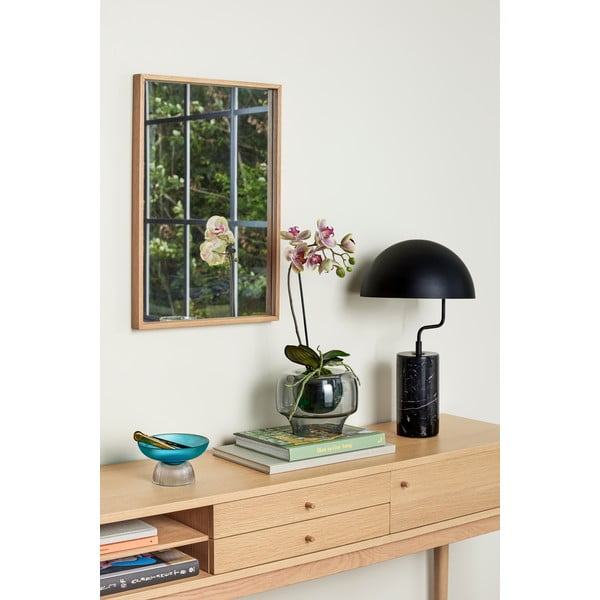 Lustro ścienne z drewnianą ramą Depth – Hübsch-image-1