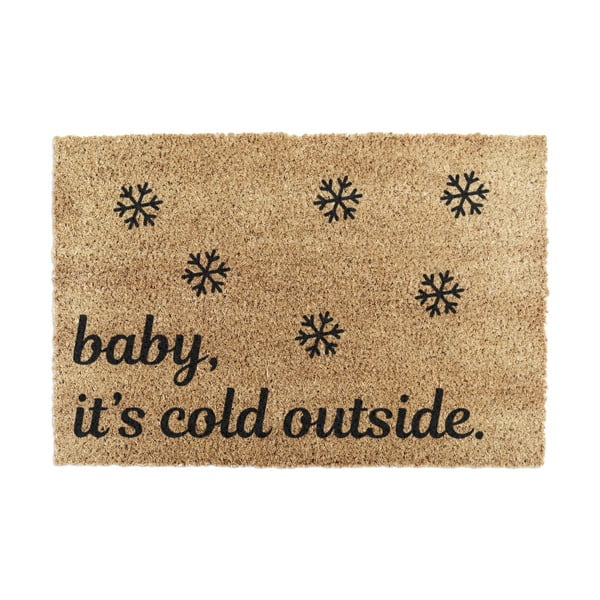 Wycieraczka ze świątecznym motywem z włókna kokosowego 40x60 cm Baby It's Cold Outside – Artsy Doormats
