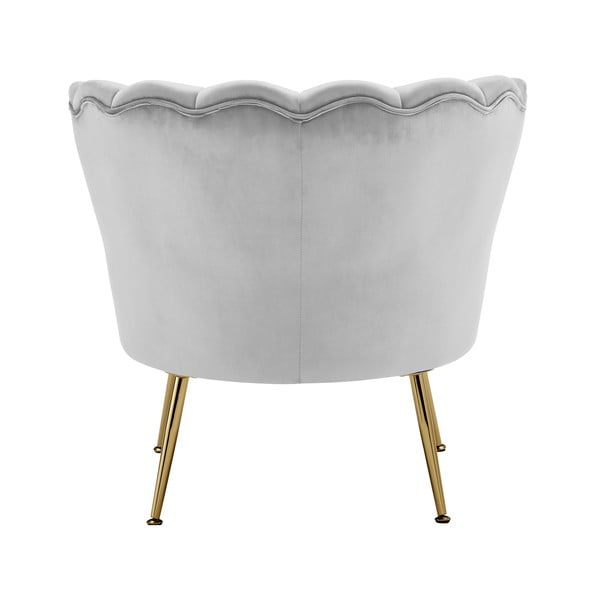 Jasnoszary aksamitny fotel Kelsey – Støraa-image-3