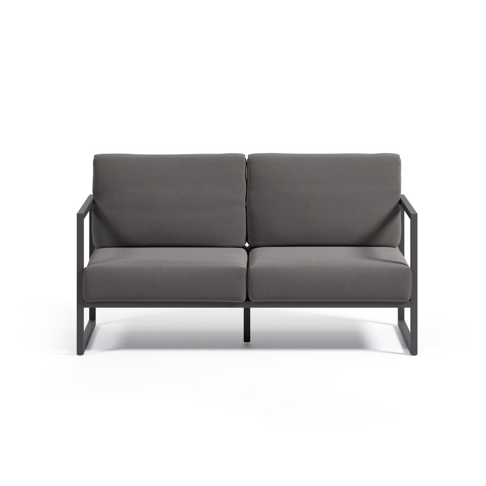 Ciemnoszara aluminiowa sofa ogrodowa Comova – Kave Home (zdjęcie 6)