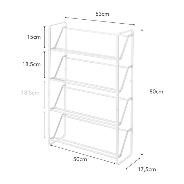 Biały metalowy regał na buty Frame – YAMAZAKI-image-2