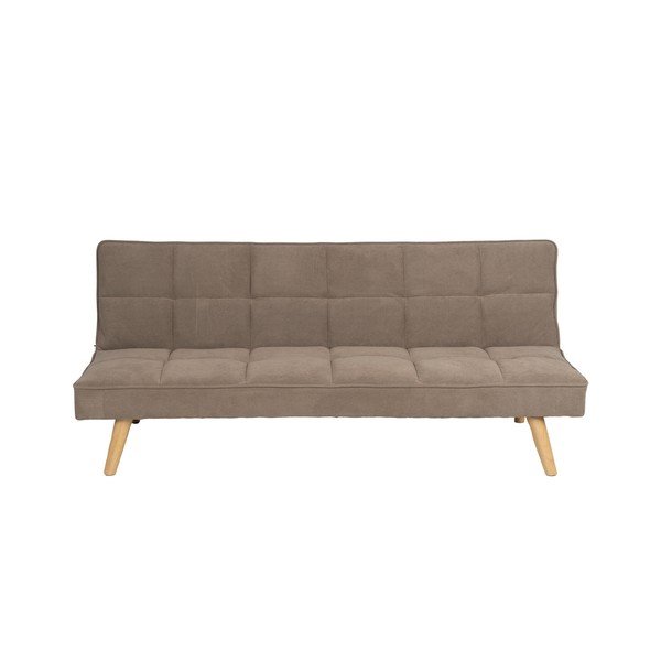 Beżowa rozkładana sofa  z tkaniny szenilowej 175 cm – Ixia