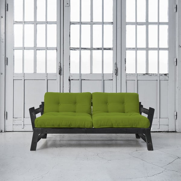 Sofa rozkładana Karup Step Black/Lime-image-1