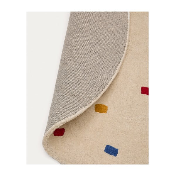 Kremowy bawełniany dywan dziecięcy ø120 cm Luli – Kave Home-image-4