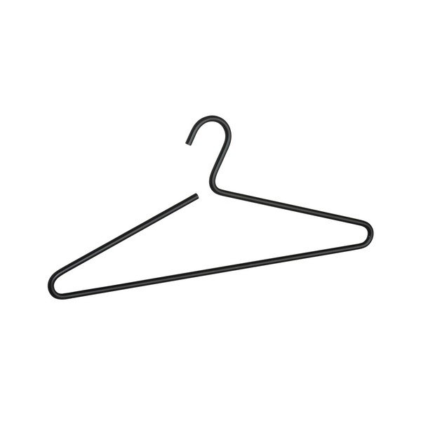 Aluminiowy wieszak na ubrania w czarnym kolorze Wenko Lux-image-1