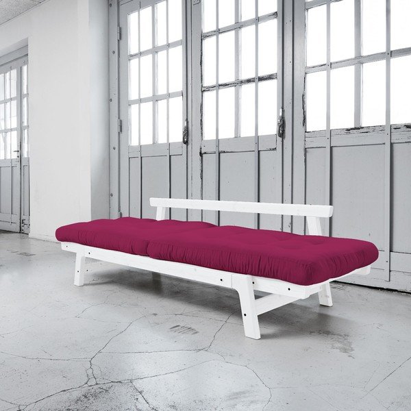 Sofa rozkładana Karup Step White/Pink-image-2