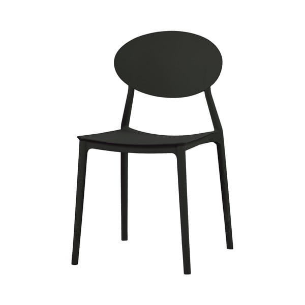 Czarne krzesło Evergreen House Simple