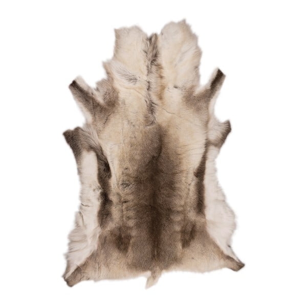 Beżowobrązowa skóra z sobola Arctic Fur Reino, 120x100 cm