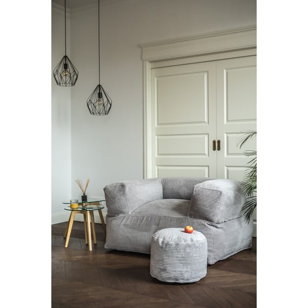 Niebieski sztruksowy worek do siedzenia MooG – SLOWDOWN-image-1