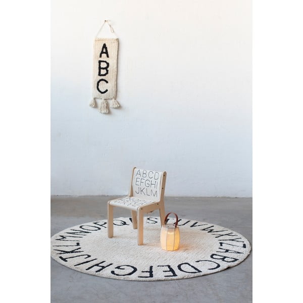 Beżowo-naturalne krzesło dziecięce ABC – Lorena Canals-image-1